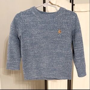 Gap Kids Toddler Crewneck Long Sleeve Light Blue Heather Sweater Top 2 Year 2T